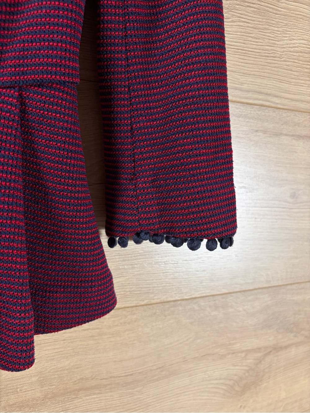 Tabitha Anthropologie Women's Maroon 3/4 Sleeve Peplum Blazer - Picture 7 of 8
